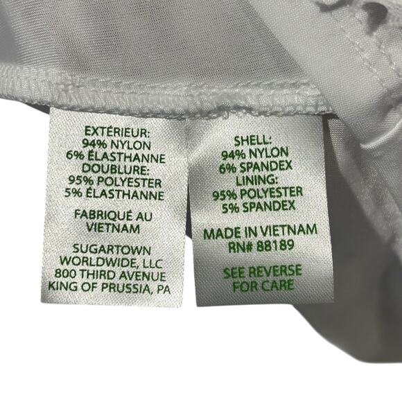 Lilly Pulitzer Resort White Parigi Skort Scalloped Hem Romper Medium NWT - Picture 7 of 8